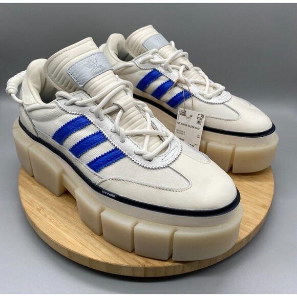 Adidas Shoes Ivy Parks Beyonce Super Platform White Blue GZ3890 Womens Size 10 - Picture 2 of 13
